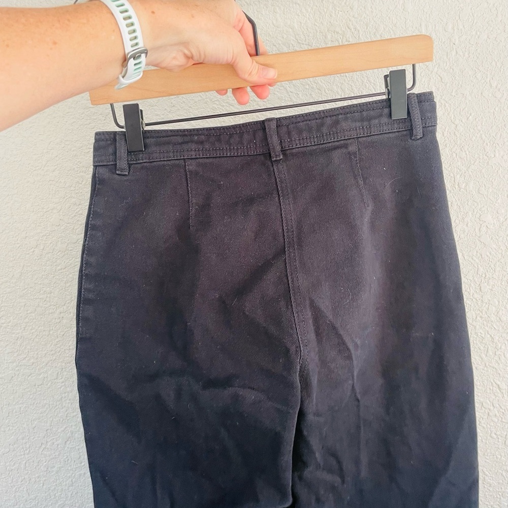 Wilfred Free Black Denim Patch Pocket Pants - Picture 7 of 12